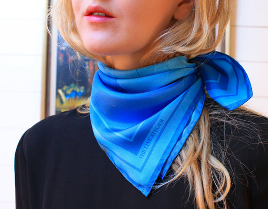 Medium size silk scarf, Midnight Sister