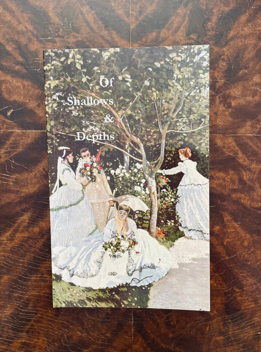 Of Shallows & Depths Poem Journal Cover Featuring Monet