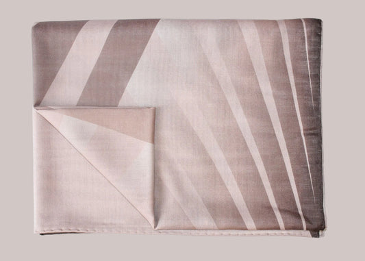Bronze Sandrift Wool & Silk Scarf on a neutral background