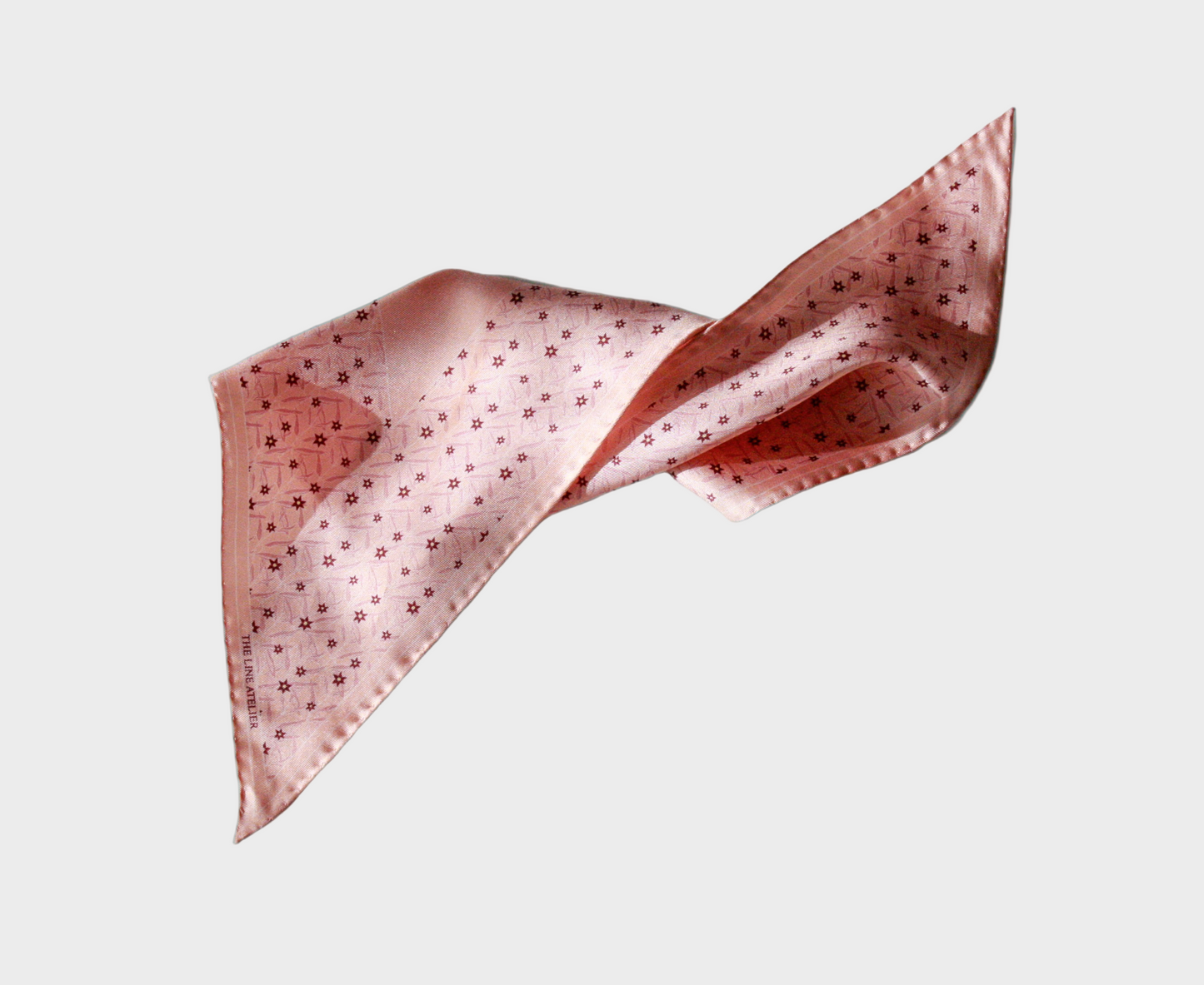 Spring Quarts light pink silk scarf