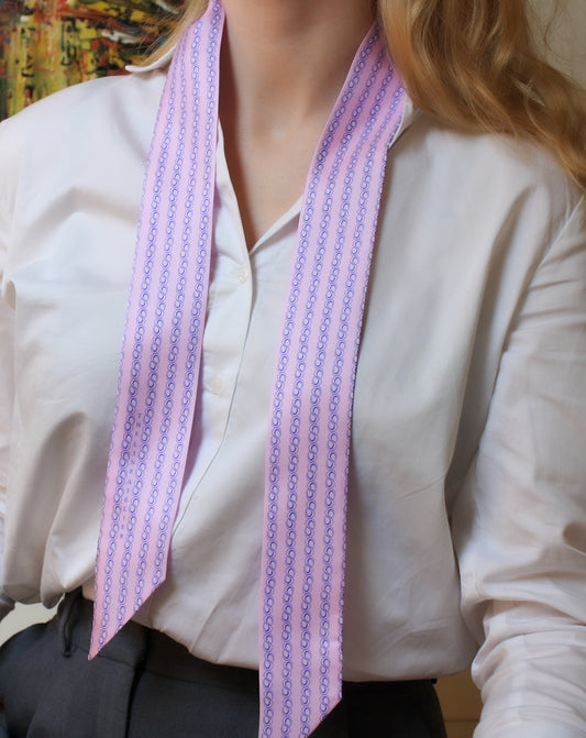 Silk scarf twilly, Wild Overture, purple