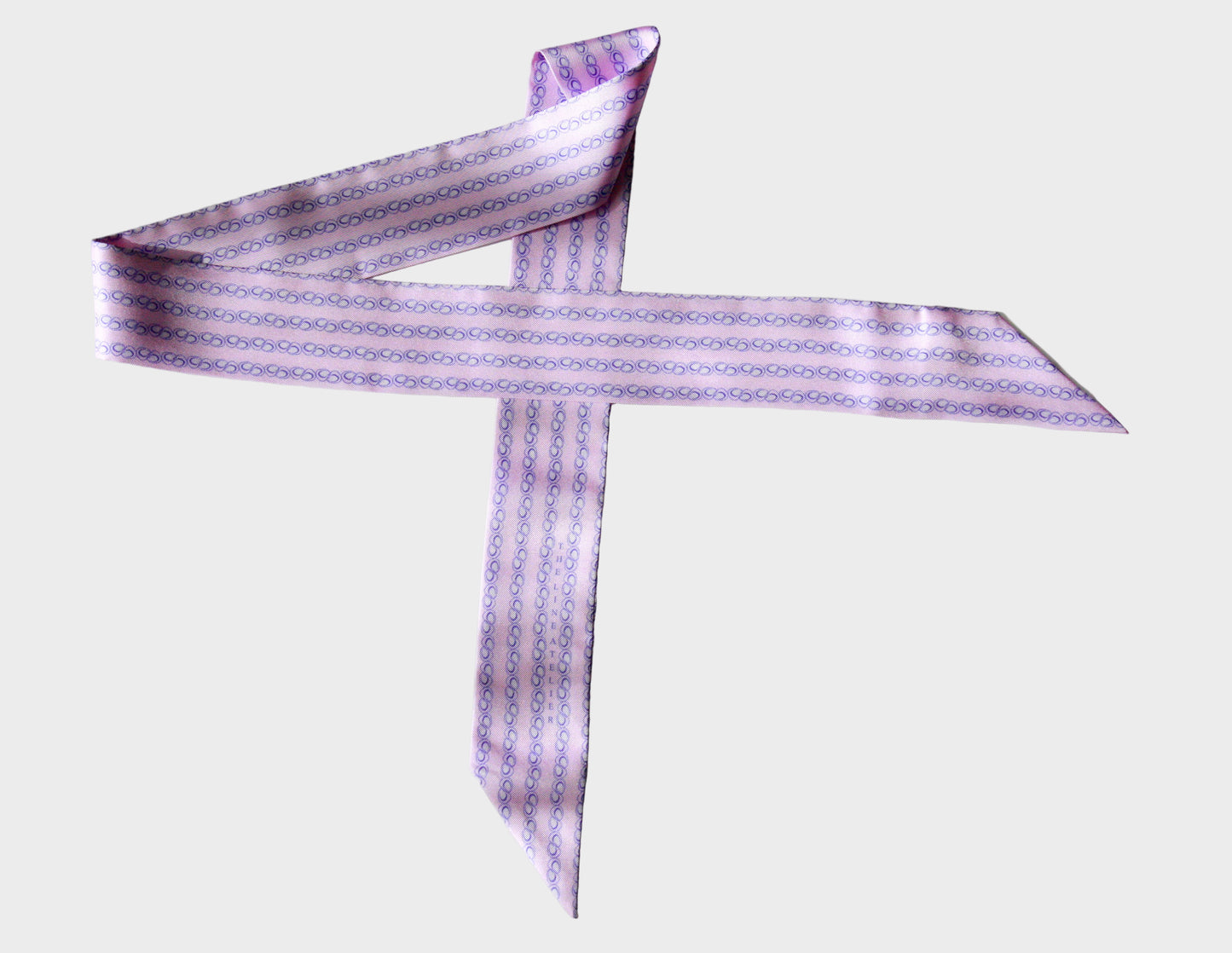 Silk scarf twilly, Wild Overture, purple, by The Line Atelier